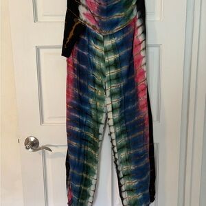 EARTHBOUND Multicolor Tie-Dye Wide-Leg Boho Chic Bottoms